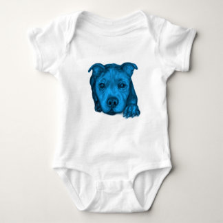 Blauwe Staffy Puppy Romper