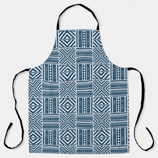 Blauwe stam schort (Voorkant)