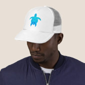 Blauwe StammenSchildpad Trucker Pet (In situ)