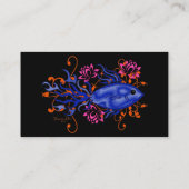 Blauwe stamvis visitekaartje (Achterkant)