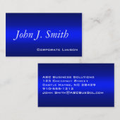Blauwe standaardVisitekaartjes Visitekaartje (Voorkant / Achterkant)