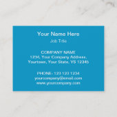 Blauwe Star-sjabloon Visitekaartje (Achterkant)