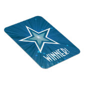Blauwe Star 'Winner' flexibele magneet! Magneet (Rechterzijde)