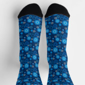 Blauwe Starburst Crew Soks Sokken (Top)