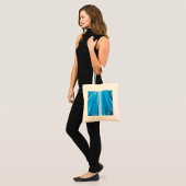 Blauwe Starburst Sparkle met stralende lichtstrale Tote Bag