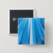 Blauwe Starburst Sparkle met stralende lichtstrale Vierkante Button 5,1 Cm (Voorkant /achterkant)