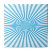 blauwe starbust cool ontwerp tegeltje (Voorkant)