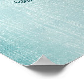 Blauwe Starfish strand zee nautische oceaan Poster (Hoek)