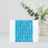 blauwe steen briefkaart (Staand voorkant)
