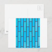 blauwe steen briefkaart (Voorkant / Achterkant)