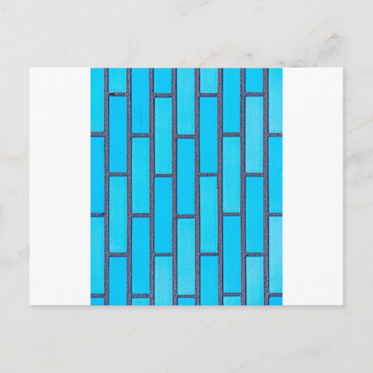 blauwe steen briefkaart (Voorkant)