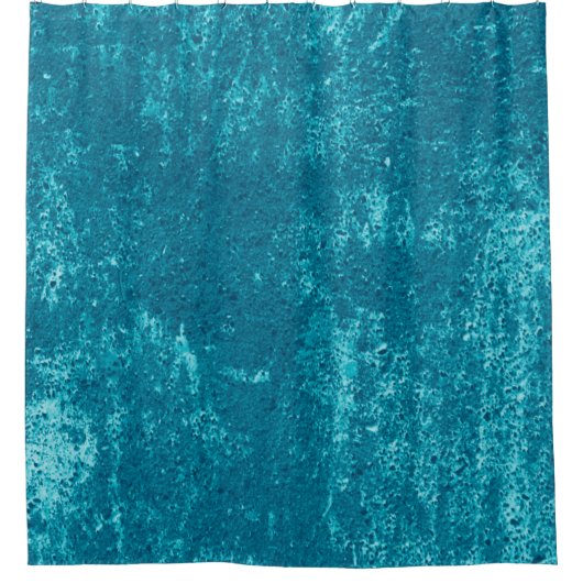 Blauwe steen douchegordijn (Voorkant)