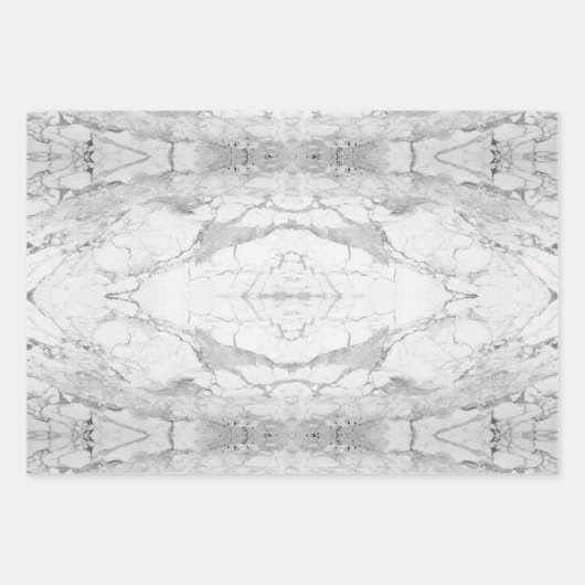 Blauwe steen gemarmerd patroon inpakpapier vel (Voorkant 3)