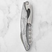 Blauwe steen gemarmerd patroon kurkentrekker (Achterkant)