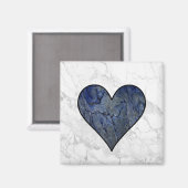 Blauwe steen gemarmerd patroon magneet (Voorkant / Achterkant)