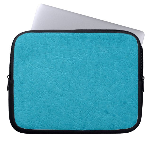 Blauwe steen laptop sleeve (Voorkant)