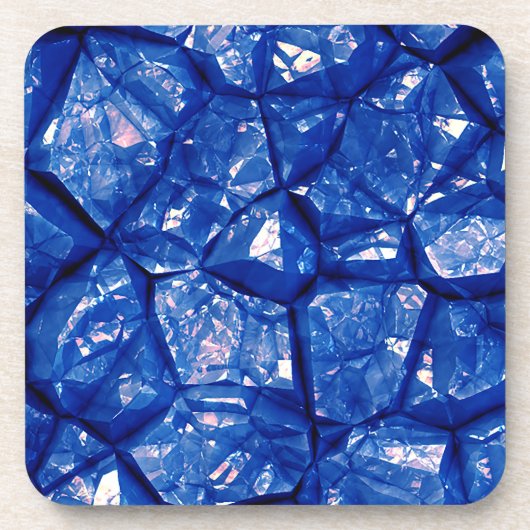 Blauwe Steen Textuur Bier Onderzetter (Voorkant)