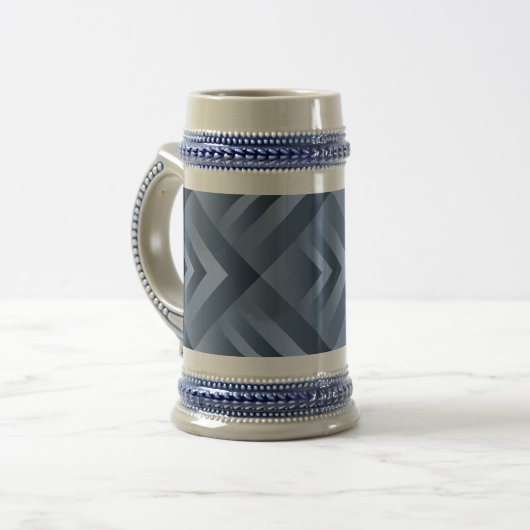 Blauwe steenbg bierpul (Voorkant links)