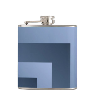 Blauwe steenbg heupfles