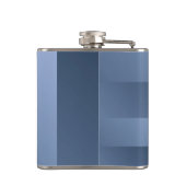 Blauwe steenbg heupfles (Achterkant)