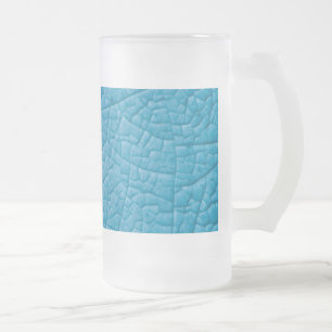 Blauwe steenscheuren matglas bierpul