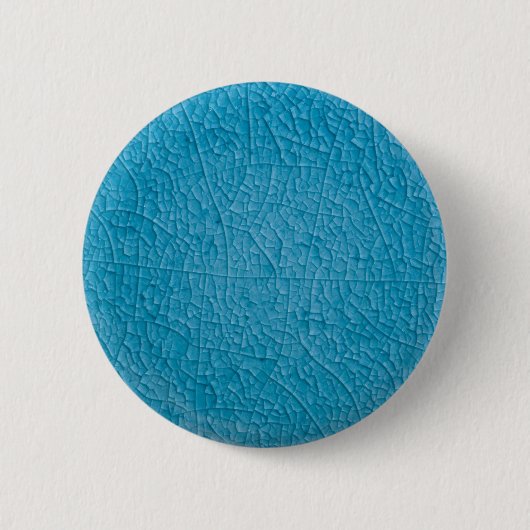 Blauwe steenscheuren ronde button 5,7 cm (Voorkant)