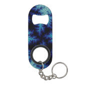 Blauwe steenwasbril mini flessenopener (Achterkant)