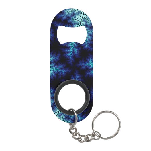 Blauwe steenwasbril mini flessenopener (Achterkant)