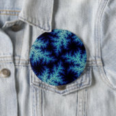 Blauwe steenwasbril ronde button 4,0 cm (In situ)