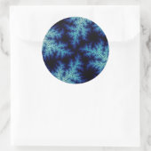 Blauwe steenwasbril ronde sticker (Tas)