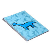 Blauwe Stegosaurus Notitieboek (Rechterzijde)