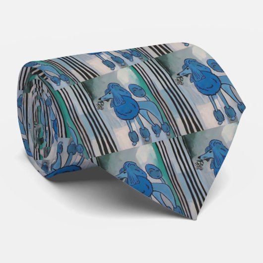 Blauwe stekelstaart stropdas (Opgerold)