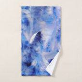 Blauwe stekken bad handdoek (Handdoek)
