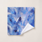 Blauwe stekken bad handdoek (Wasdoekje)