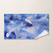 Blauwe stekken bad handdoek (Handdoek)