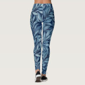 Blauwe stekken leggings (Achterkant)