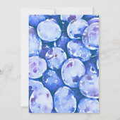 Blauwe stekkers Waterverf | Wegpartij Kaart (Achterkant)