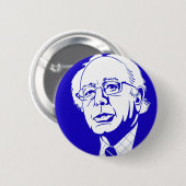 blauwe stem bernie sanders ronde button 5,7 cm (Voorkant /achterkant)