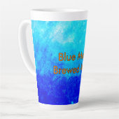Blauwe stemming, gebrouwen stemming latte mok (Linkerhoek)