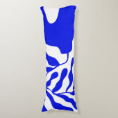 Blauwe stemming lichaamskussen (Voorkant Verticaal)