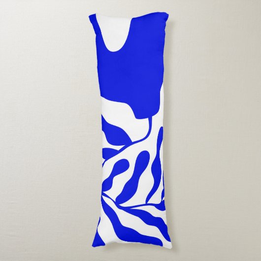 Blauwe stemming lichaamskussen (Voorkant Verticaal)