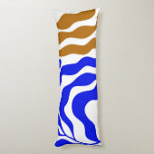 Blauwe stemming lichaamskussen (Achterkant (Verticaal))