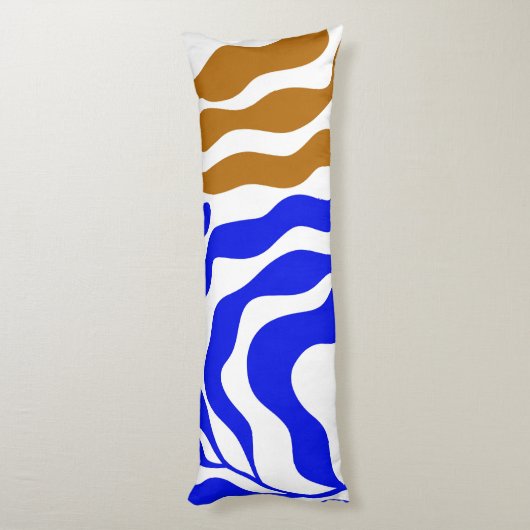 Blauwe stemming lichaamskussen (Achterkant (Verticaal))