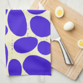Blauwe Stenen Keukenhanddoek (Quarter Fold)