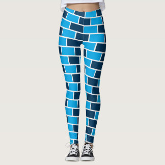 Blauwe stenen leggings