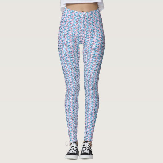 blauwe stenen leggings (Voorkant)