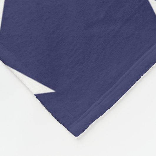 Blauwe ster 60x80 fleece deken (Hoek)