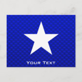 Blauwe ster briefkaart (Voorkant)