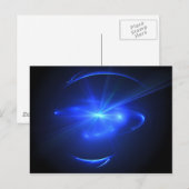 Blauwe ster briefkaart (Voorkant / Achterkant)