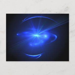 Blauwe ster briefkaart